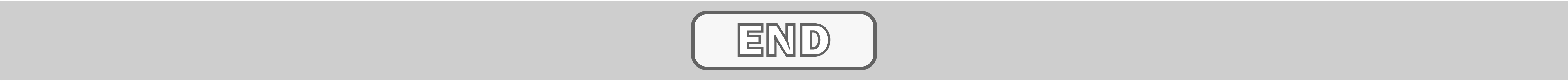 Spacer with single button. Text reads 'END'.